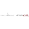 Throttle cable 1.9 DG, 2.1 DJ 86-91