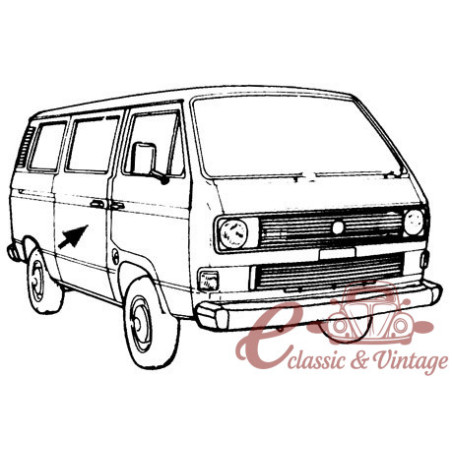 Vedação da porta lateral