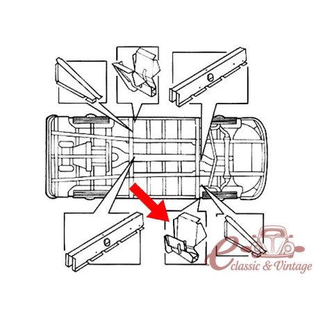 renfort de cric av droit Auto Craft