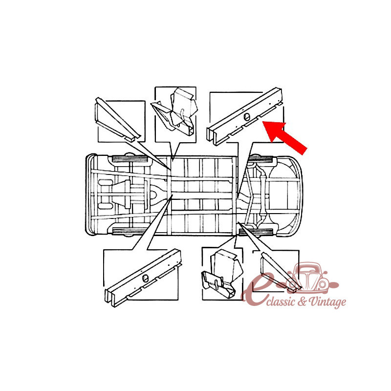 Travessa frontal T2 -67