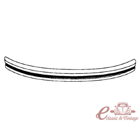 Chrome front bumper 72-4/79