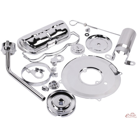 kit de motor cromado 11 peças