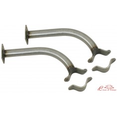 Conjunto de 2 braçadeiras de eixo dianteiro superior para pivô ou articulações esféricas