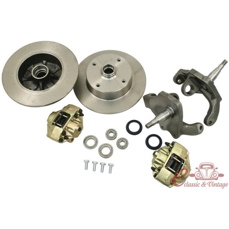 kit frens de disc davanter 1200-1300 amb manguetes rebaixades a ròtules 65- "Economico"