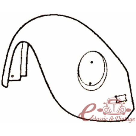 Aleta davantera dreta -7/67 (sense forat de intermitència)