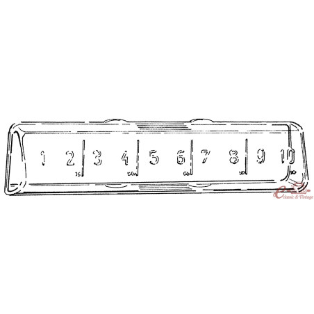 Tampa da caixa de 10 fusíveis