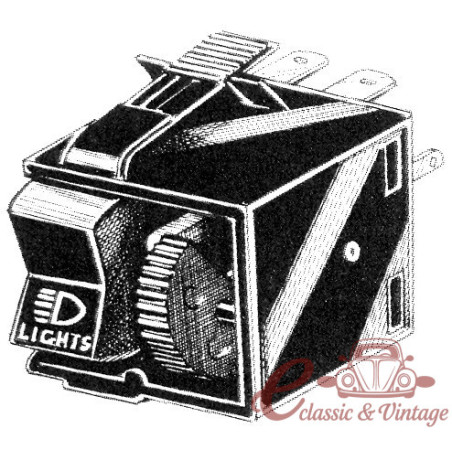 Headlight switch 1303 7/73- with potentiometer
