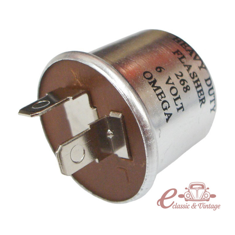 relais de clignotant 6Volts (2 broches) pour véhicules non équipé de bouton de warning   *** voir référence U255040 ***