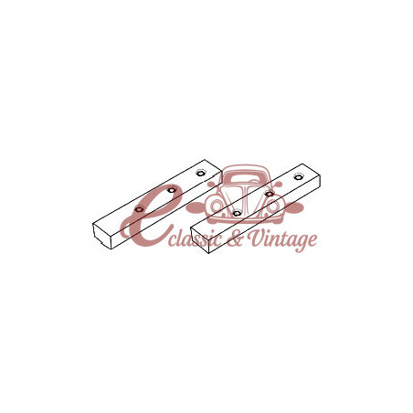 Set of 2 front sun roof guides T1 and T2 -55