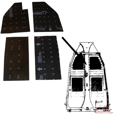 kit de 4 panells d'aïllament de xassís