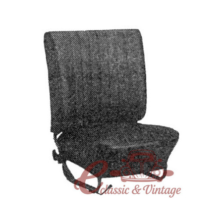 Kit de capa de poltrona cinza claro cabriolet 65-67 sem encosto de cabeça