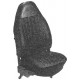 Kit de capa de assento cabriolet 73 cinza claro com apoio de cabeça
