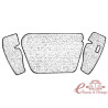 kit moqueta davantera negra de maleter 1303 7 / 73-