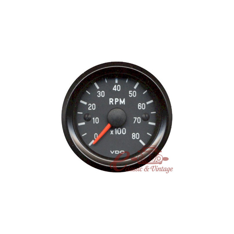 Contador de rotações 8.000 rotações diam 52mm VDO