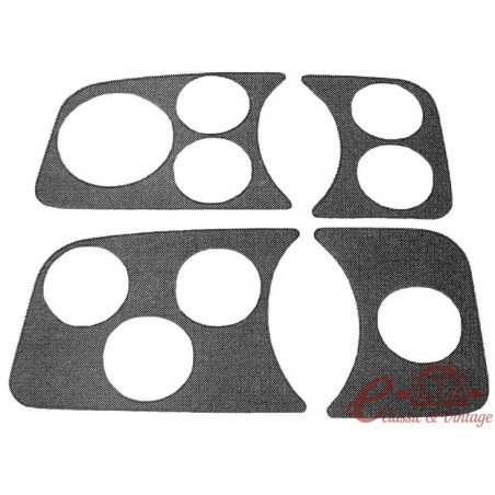 couvre tableau de bord noir gauche 3 trous