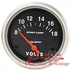 Voltímetro "SPORT COMP" diam 67mm 8-18 volts