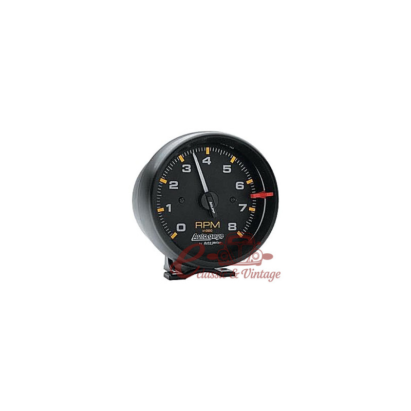 petit compte tours AUTOGAGE noir diam 95mm jusque 8.000 tours