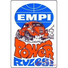 Adesivo "EMPI POWER RULES" 100x70mm