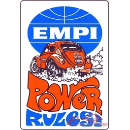 Adhesivo "EMPI POWER RULES" 100x70mm