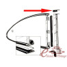 Juntes (2) superiors de muntant vertical de pop out posterior sobre carrosseria 60-74