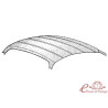 ciel toit karmann berline 56-74 blanc
