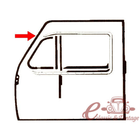 set de 2 joints de porte T3 tous modèles et années (Qualité Brésil)