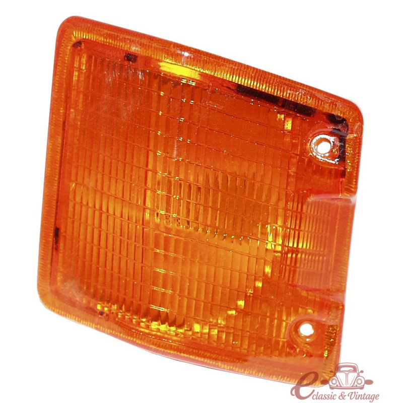 Indicador frontal esquerdo de plástico laranja