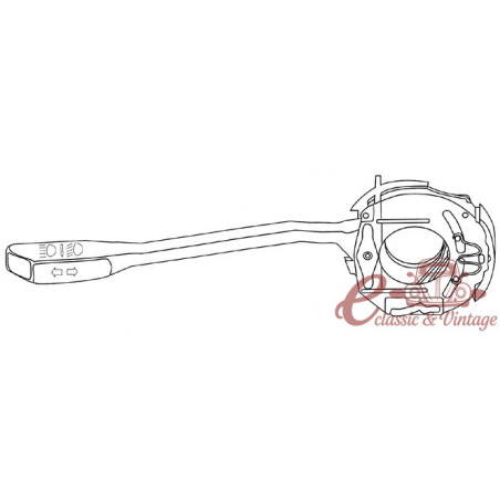 Turn signal/low beam lever