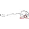 Turn signal/low beam lever