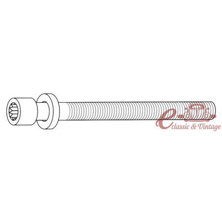 Jeu de 10 vis à tête cylindrique M12x1,75x115mm