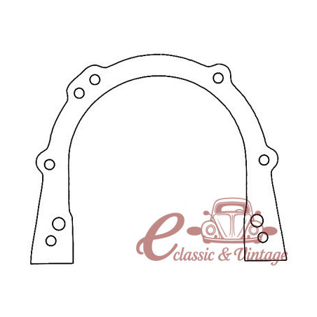 Gasket for crankshaft flange golf 4/74- 1.0-2.3D transporter 1/81-1/98 1.6-2.5D