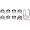 8 joints de queue de soupape plus guides golf 2/74-3/96 1.0-2.0D transporter 1.6-2.5 D