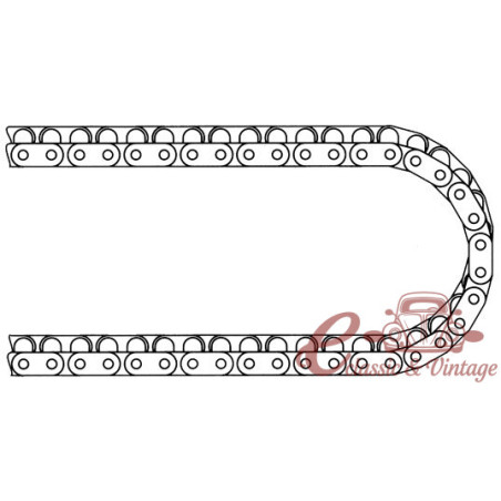 Timing chain for oil pump