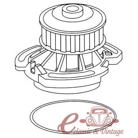 Water pump 2/74-10/90 1.0-1.3