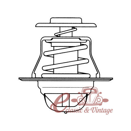 Thermostat 80°C Golf 5/72-7/78 1.5-1.6, T3 8/87-7/90 1.6D