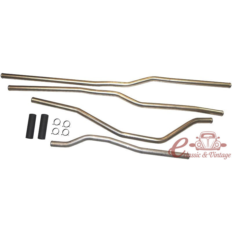 Jeu de tuyaux frigorifiques inox pour T25 1.9/2.1 8/87-7/92