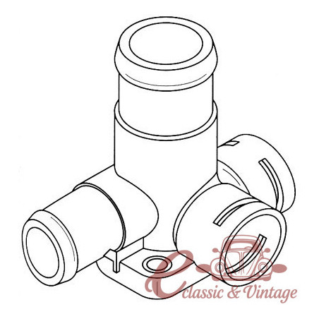 Golf water distributor 8/88-7/92 1.6D, T3 12/88- 1.6-1.9-D