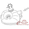 Expansion tank with plug 4/83-7/87 1.6-1.9-D