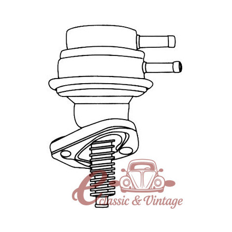 Mechanical fuel pump on cylinder head for 1100-1300cc