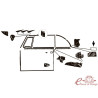 Set of 2 rear deflector closing plates in 65-72 aluminum