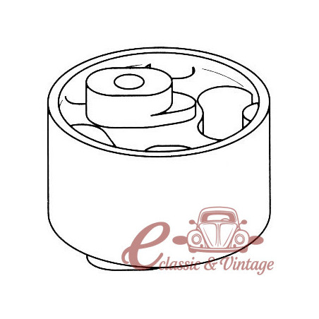 Engine silentblock on the right or front gearbox silentblock 74.6 mm