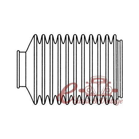 Rack bellows, left or right power steering 1/87-7/95