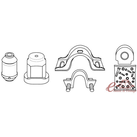 kit de montagem para triângulo 2 / 74-7 / 83