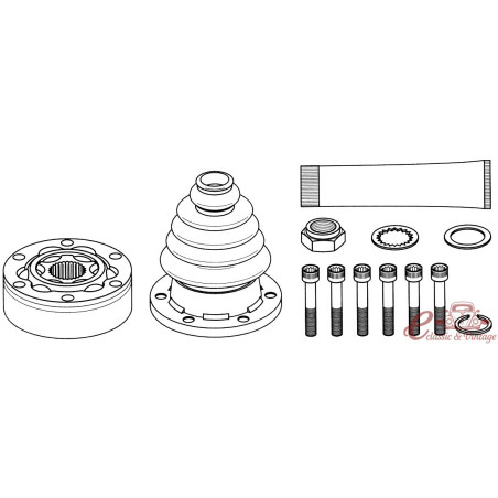 Kit de junta homocinética lateral da caixa completa 8 / 83-10 / 91 1.8
