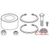 Kit de rolamento da roda dianteira 72 mm 8 / 87-10 / 91 11 / 91-9 / 97