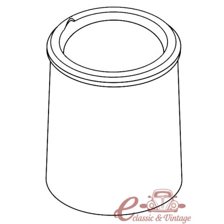 Tube protecteur d'amortisseur arrière 8/83-9/97