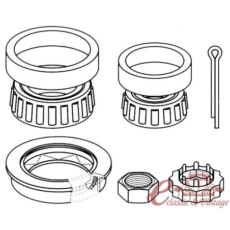 Roulements d'essieu arrière 2/74-9/97