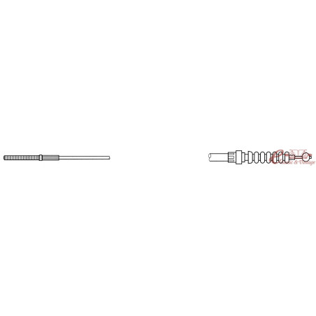 Câble de frein à main (163cm) 8/88-10/91 disque avec ABS