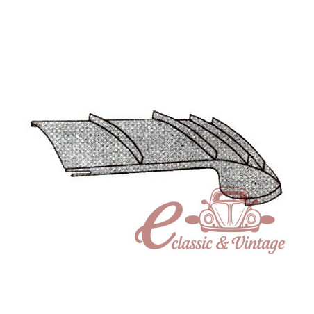 ciel de toit tissu beige cabriolet 64