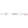 Clutch cable (automatic adjustment) 8/83-10/91 1.6-1.8